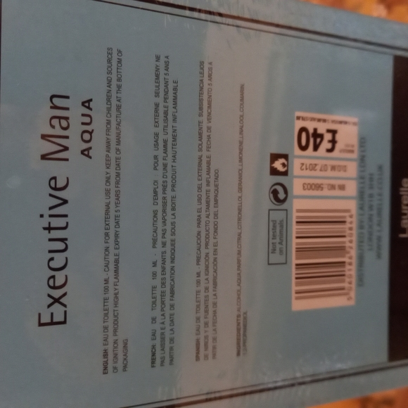 ⚡SALE⚡Aqua Executive Man Eau de Toilette NIB 100ml - Picture 2 of 4